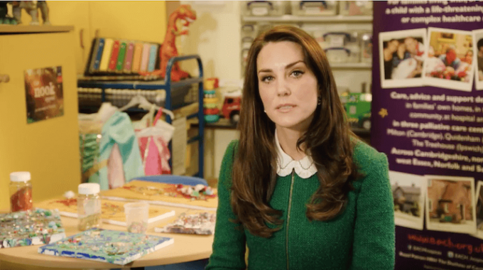 Duchess Of Cambridge Kate Middleton PSA