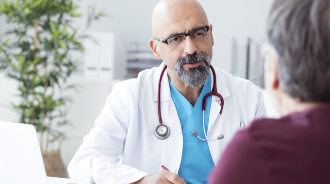 Photo Of A Hospice Conversation Between A Doctor And Patient