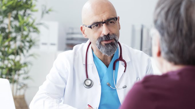 Doctor And Patient In An End-of-life Discussion About A Bad Prognosis