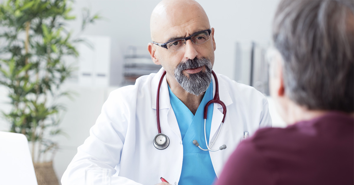 Doctor And Patient In An End-of-life Discussion About A Bad Prognosis